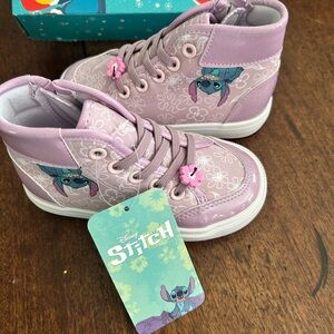 NWT Disney Stitch Kids Sneakers - Lavender